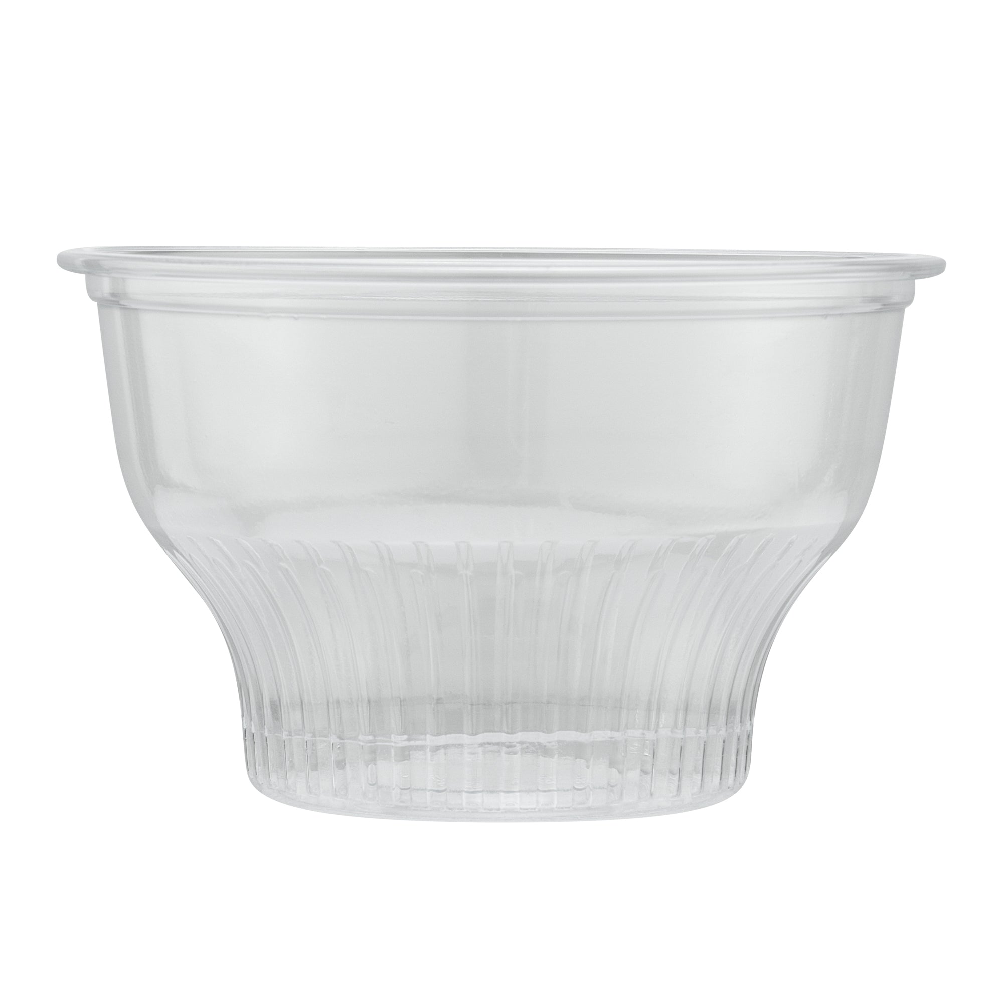 Chef 101 8 oz Round Clear Plastic Dessert Cup - 3 3/4" x 3 3/4" x 2 1/2" - 50 count box