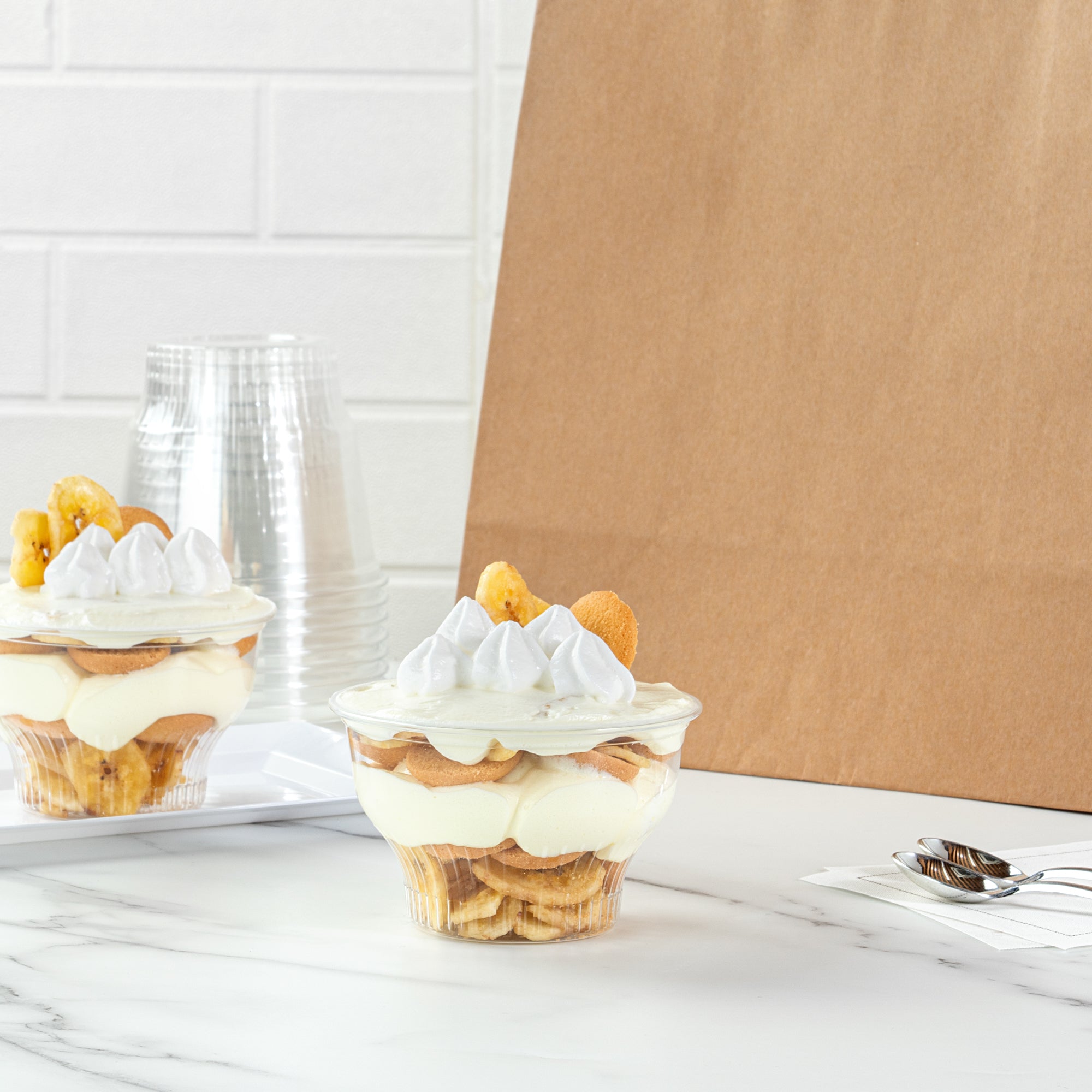Chef 101 8 oz Round Clear Plastic Dessert Cup - 3 3/4" x 3 3/4" x 2 1/2" - 500 count box
