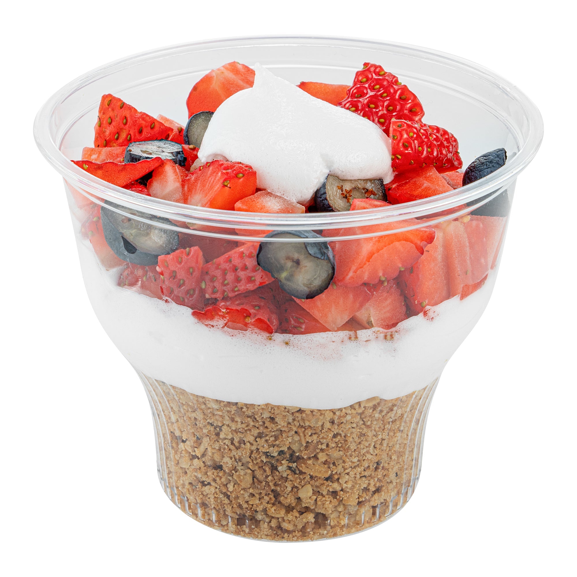 Chef 101 14 oz Round Clear Plastic Dessert Cup - 3 3/4" x 3 3/4" x 3 1/2" - 500 count box