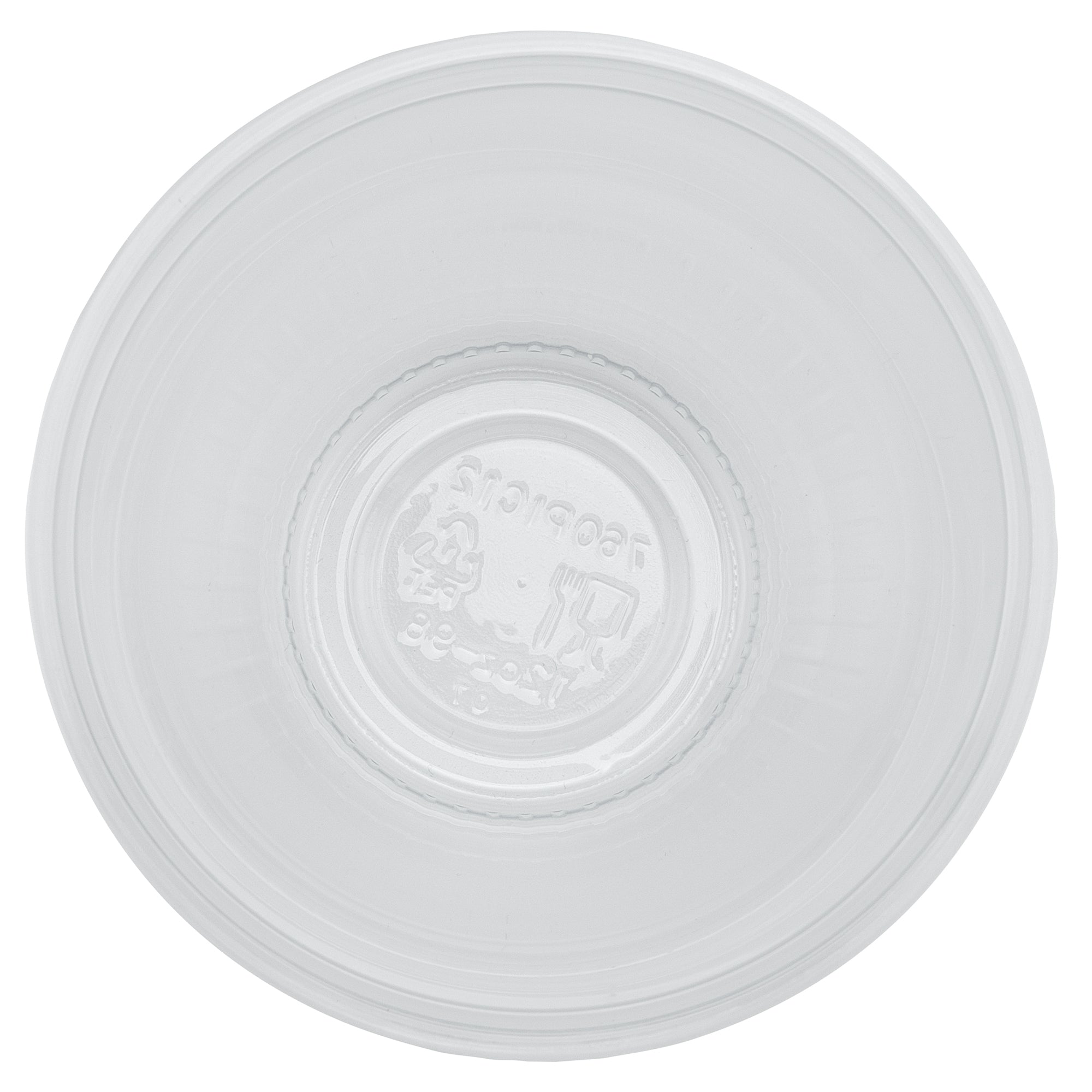 Chef 101 14 oz Round Clear Plastic Dessert Cup - 3 3/4" x 3 3/4" x 3 1/2" - 50 count box