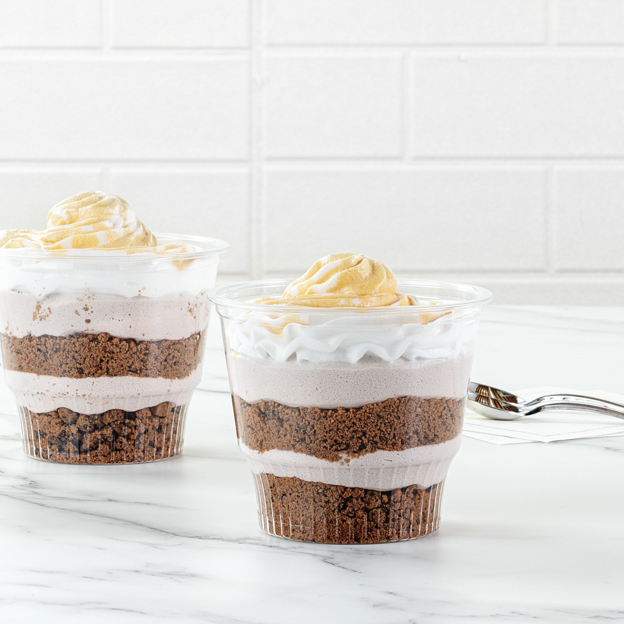 Chef 101 12 oz Round Clear Plastic Dessert Cup - 3 3/4" x 3 3/4" x 3 1/4" - 500 count box