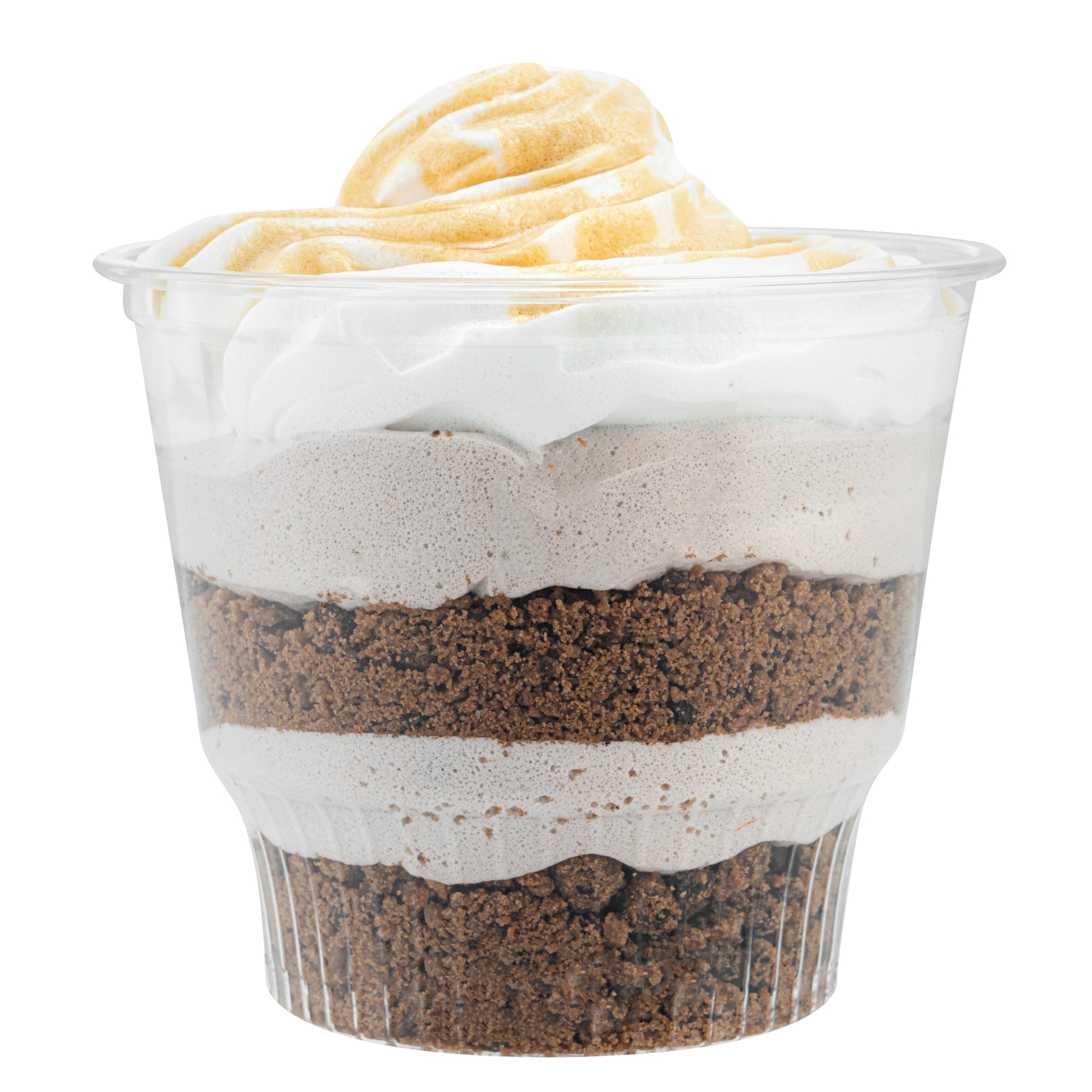 Chef 101 12 oz Round Clear Plastic Dessert Cup - 3 3/4" x 3 3/4" x 3 1/4" - 50 count box