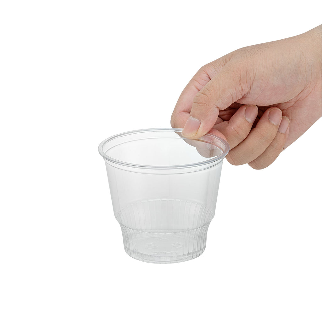 Chef 101 12 oz Round Clear Plastic Dessert Cup - 3 3/4" x 3 3/4" x 3 1/4" - 50 count box