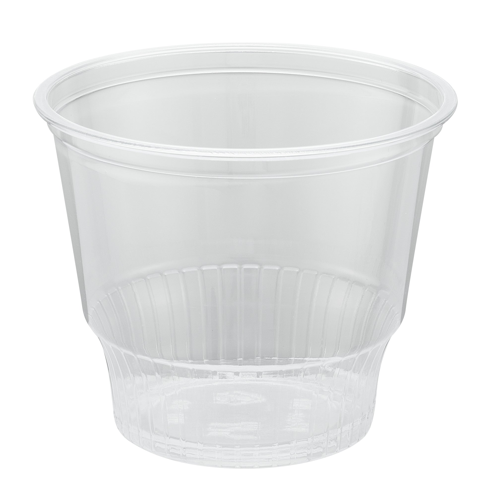 Chef 101 12 oz Round Clear Plastic Dessert Cup - 3 3/4" x 3 3/4" x 3 1/4" - 50 count box