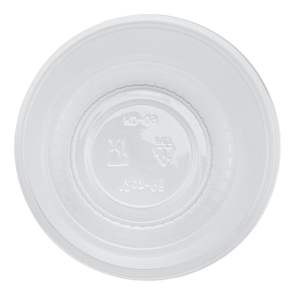 Chef 101 12 oz Round Clear Plastic Dessert Cup - 3 3/4" x 3 3/4" x 3 1/4" - 50 count box