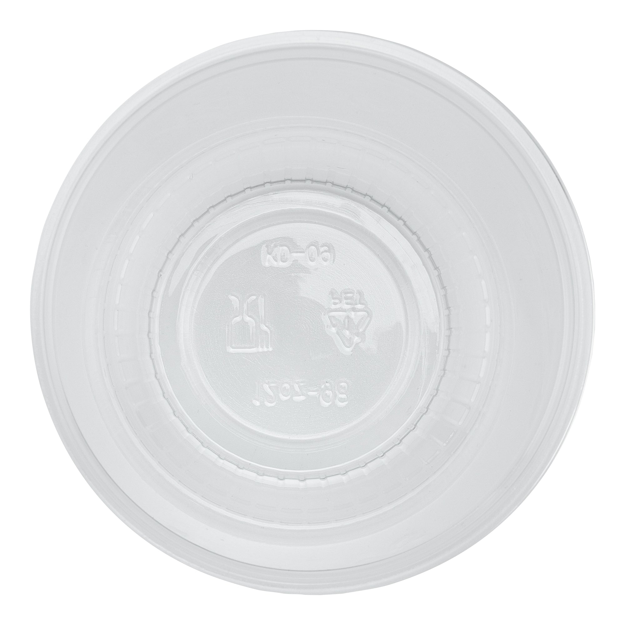 Chef 101 12 oz Round Clear Plastic Dessert Cup - 3 3/4" x 3 3/4" x 3 1/4" - 50 count box