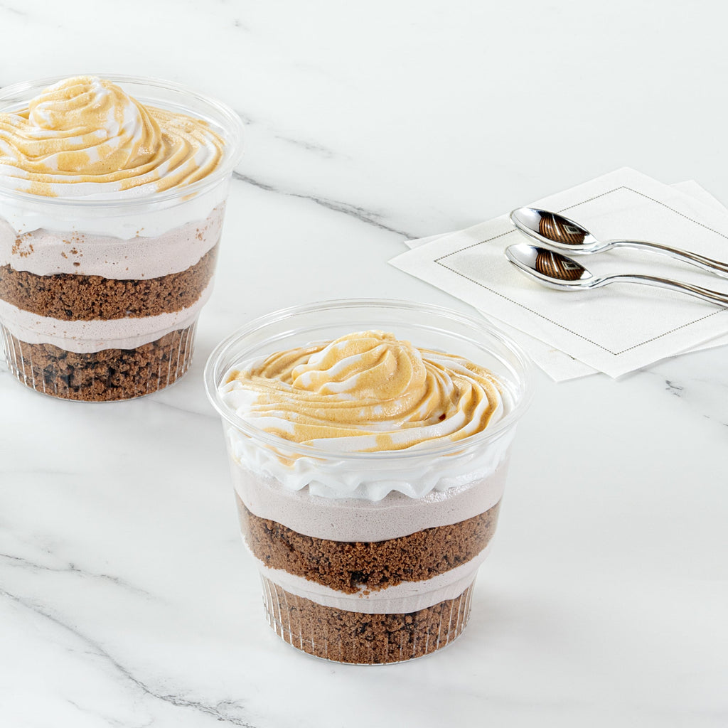 Chef 101 12 oz Round Clear Plastic Dessert Cup - 3 3/4" x 3 3/4" x 3 1/4" - 50 count box