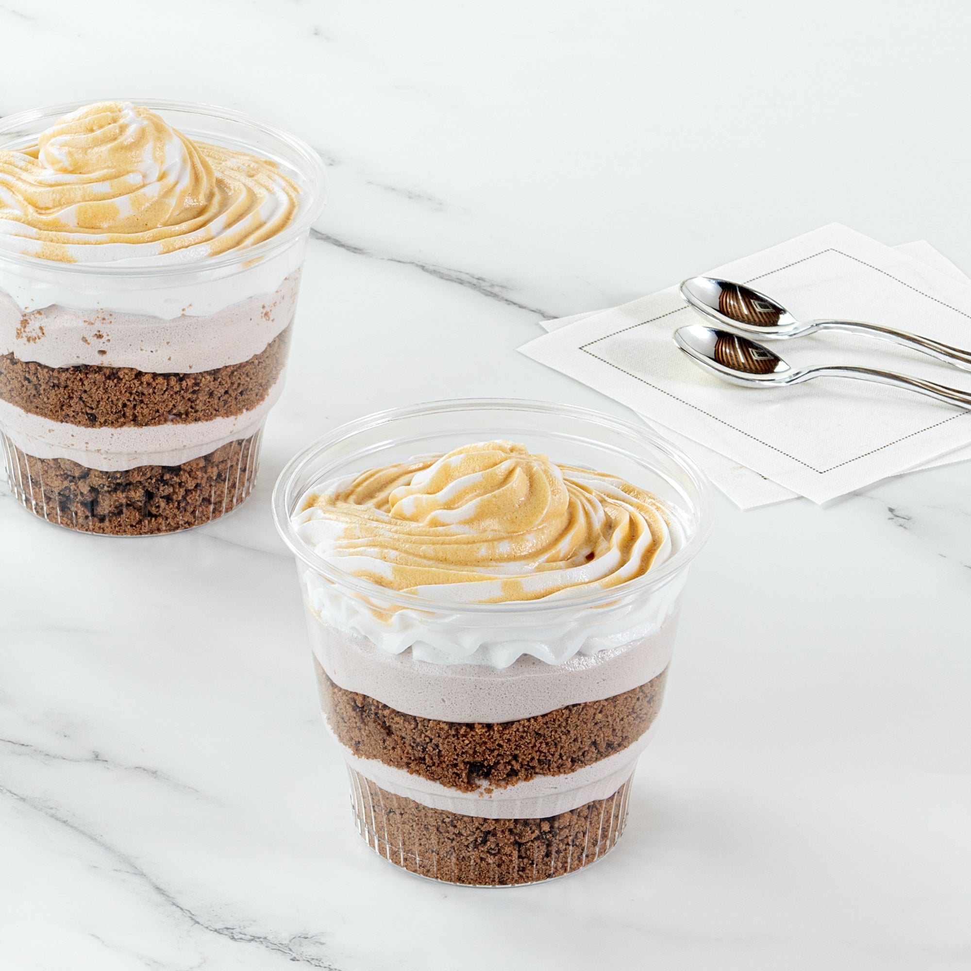 Chef 101 12 oz Round Clear Plastic Dessert Cup - 3 3/4" x 3 3/4" x 3 1/4" - 50 count box
