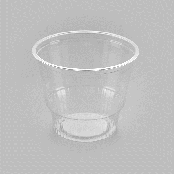 Chef 101 12 oz Round Clear Plastic Dessert Cup - 3 3/4" x 3 3/4" x 3 1/4" - 500 count box