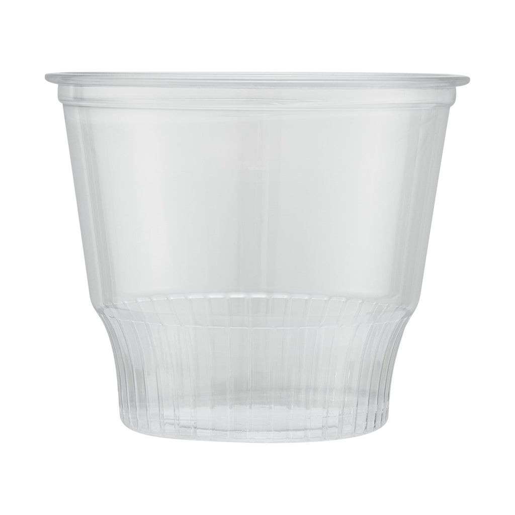 Chef 101 12 oz Round Clear Plastic Dessert Cup - 3 3/4" x 3 3/4" x 3 1/4" - 500 count box