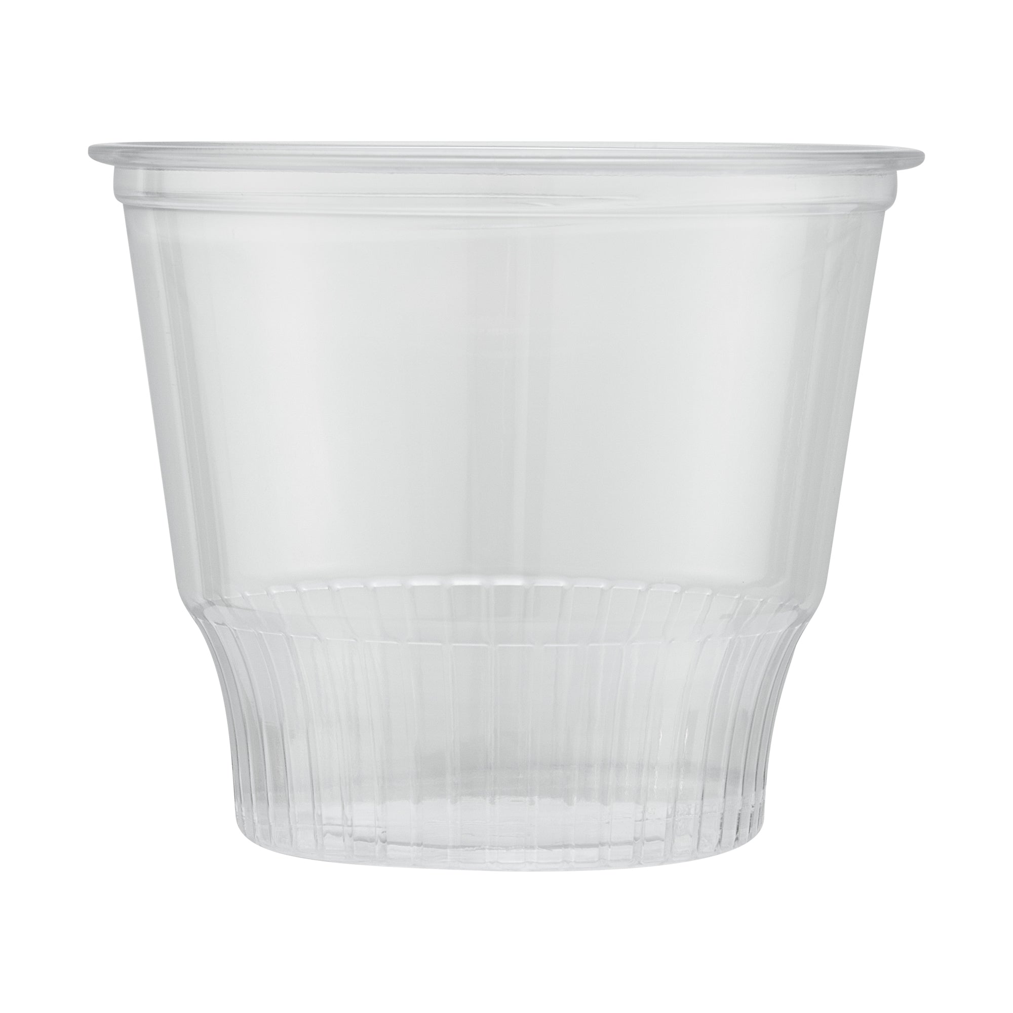 Chef 101 12 oz Round Clear Plastic Dessert Cup - 3 3/4" x 3 3/4" x 3 1/4" - 500 count box