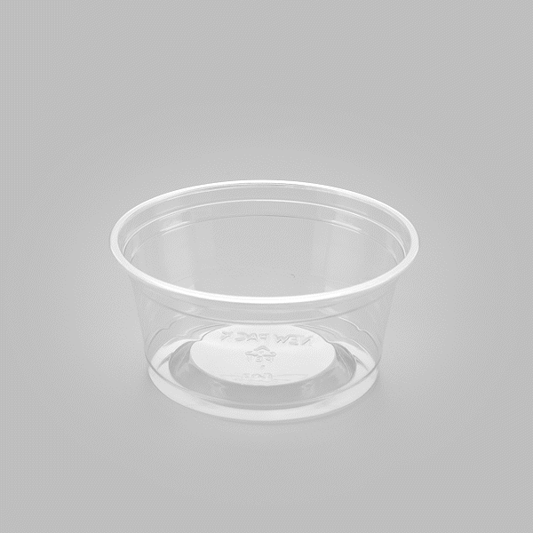 Chef 101 6 oz Round Clear Plastic Dessert Cup - 3 3/4" x 3 3/4" x 1 3/4" - 500 count box