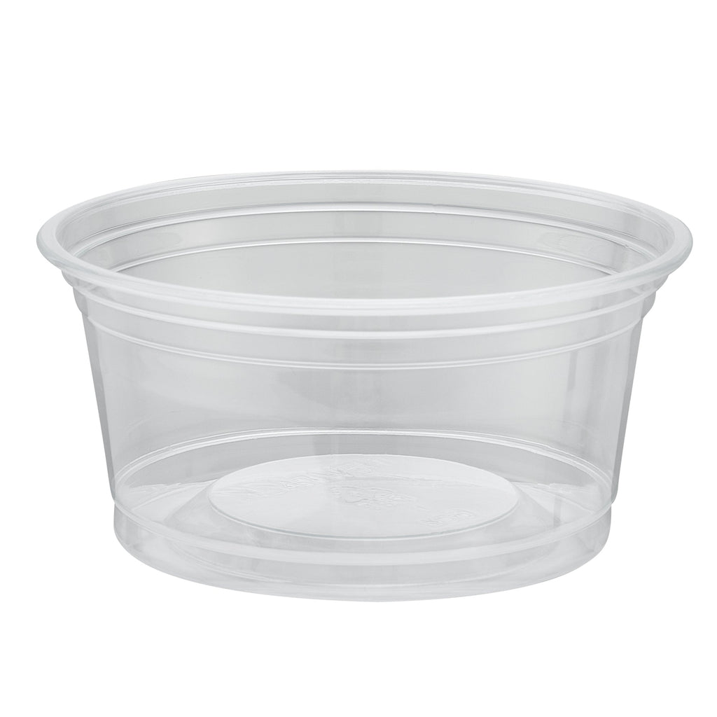 Chef 101 6 oz Round Clear Plastic Dessert Cup - 3 3/4" x 3 3/4" x 1 3/4" - 500 count box