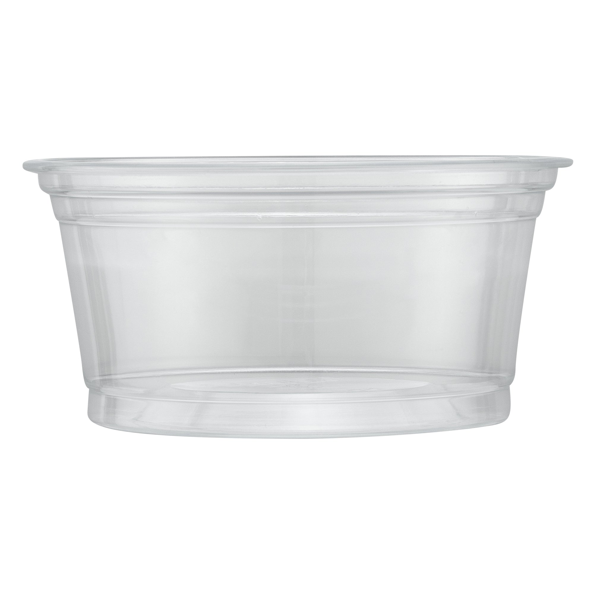 Chef 101 6 oz Round Clear Plastic Dessert Cup - 3 3/4" x 3 3/4" x 1 3/4" - 500 count box