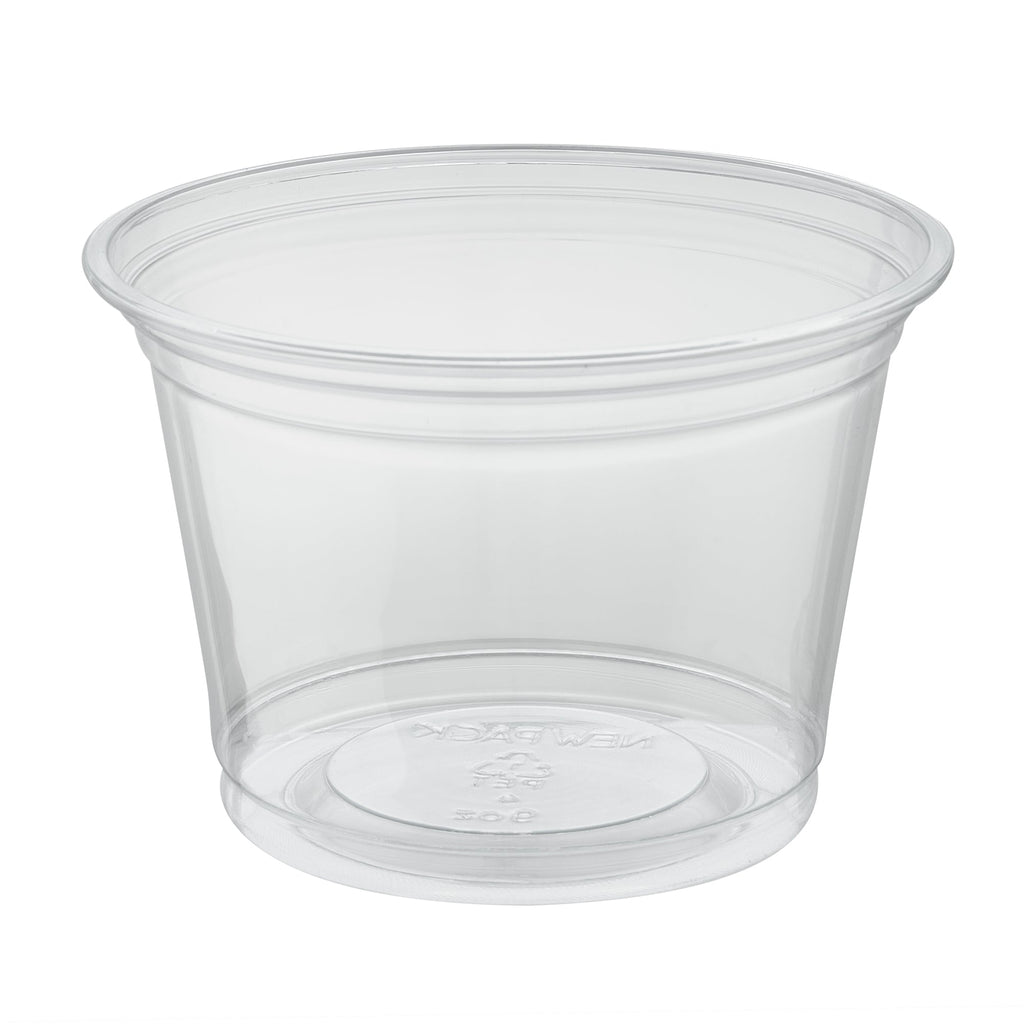 Chef 101 9 oz Round Clear Plastic Dessert Cup - 3 3/4" x 3 3/4" x 2 3/4" - 500 count box