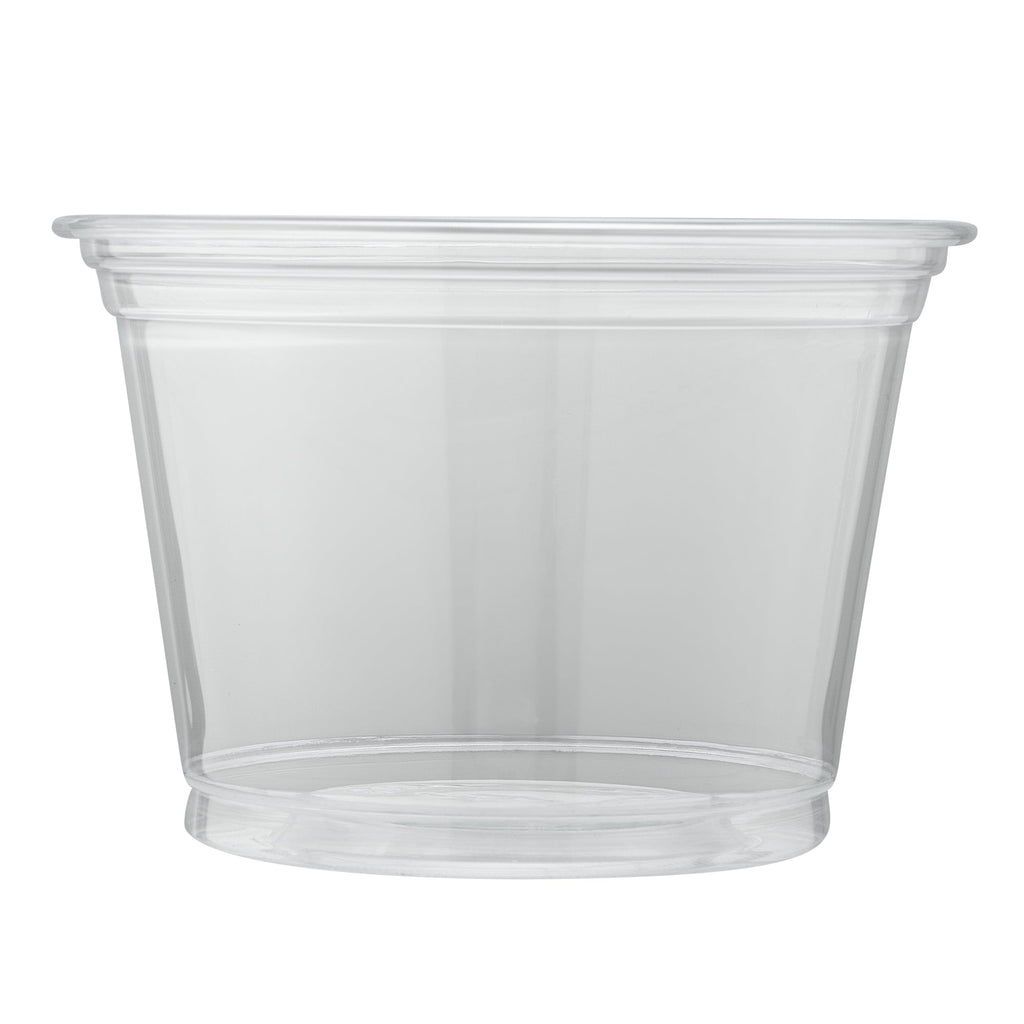 Chef 101 9 oz Round Clear Plastic Dessert Cup - 3 3/4" x 3 3/4" x 2 3/4" - 500 count box
