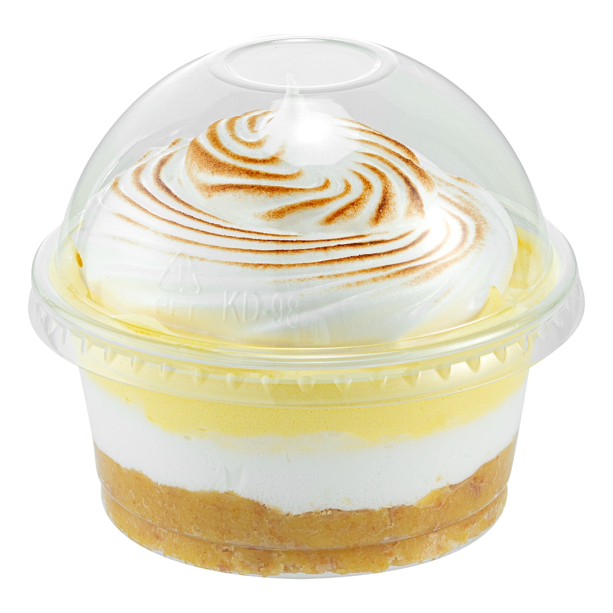 Chef 101 Round Clear Plastic Dome Lid - Fits Plastic Dessert Cup - 3 3/4" x 3 3/4" x 1 3/4" - 50 count box