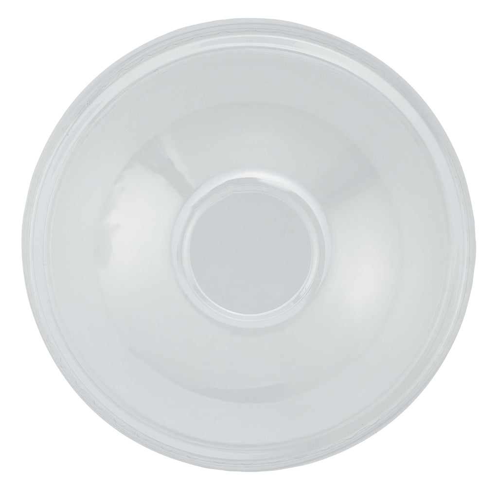 Chef 101 Round Clear Plastic Dome Lid - Fits Plastic Dessert Cup - 3 3/4" x 3 3/4" x 1 3/4" - 50 count box