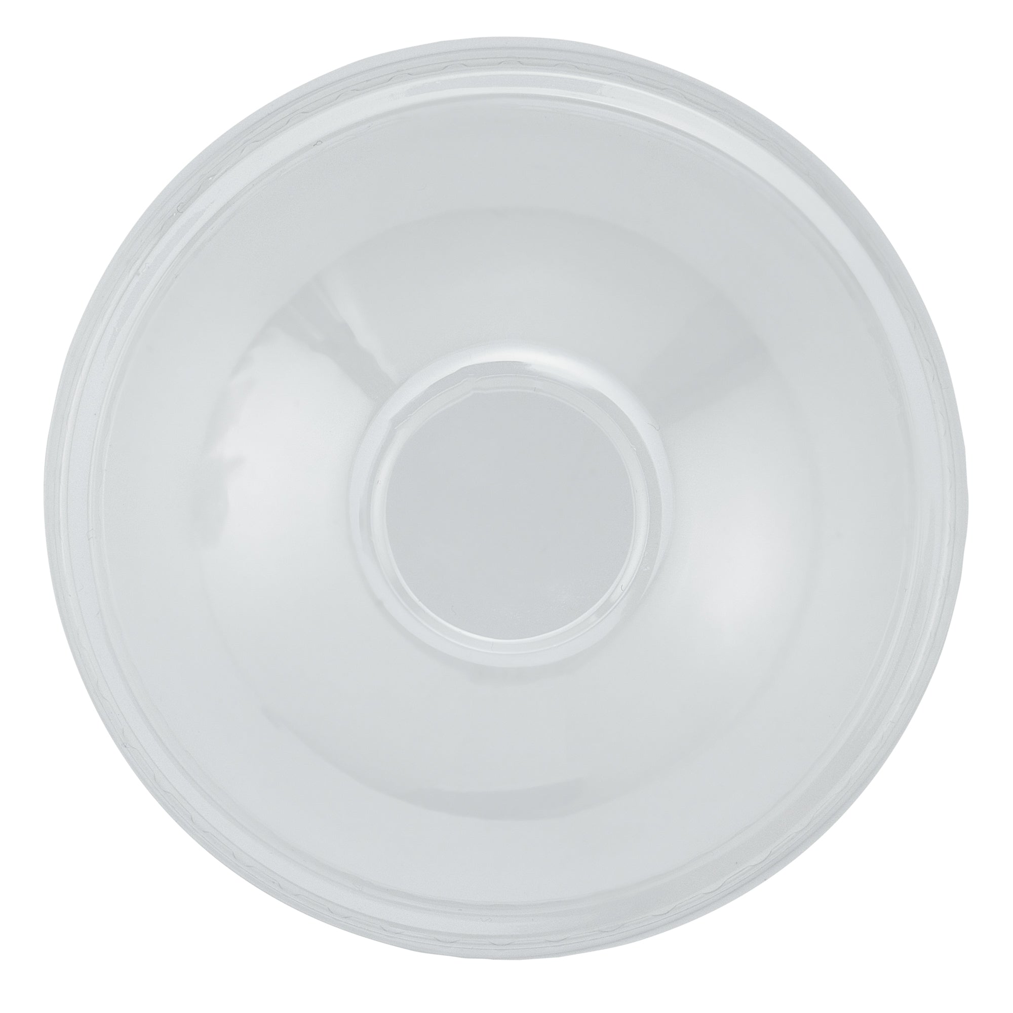 Chef 101 Round Clear Plastic Dome Lid - Fits Plastic Dessert Cup - 3 3/4" x 3 3/4" x 1 3/4" - 50 count box