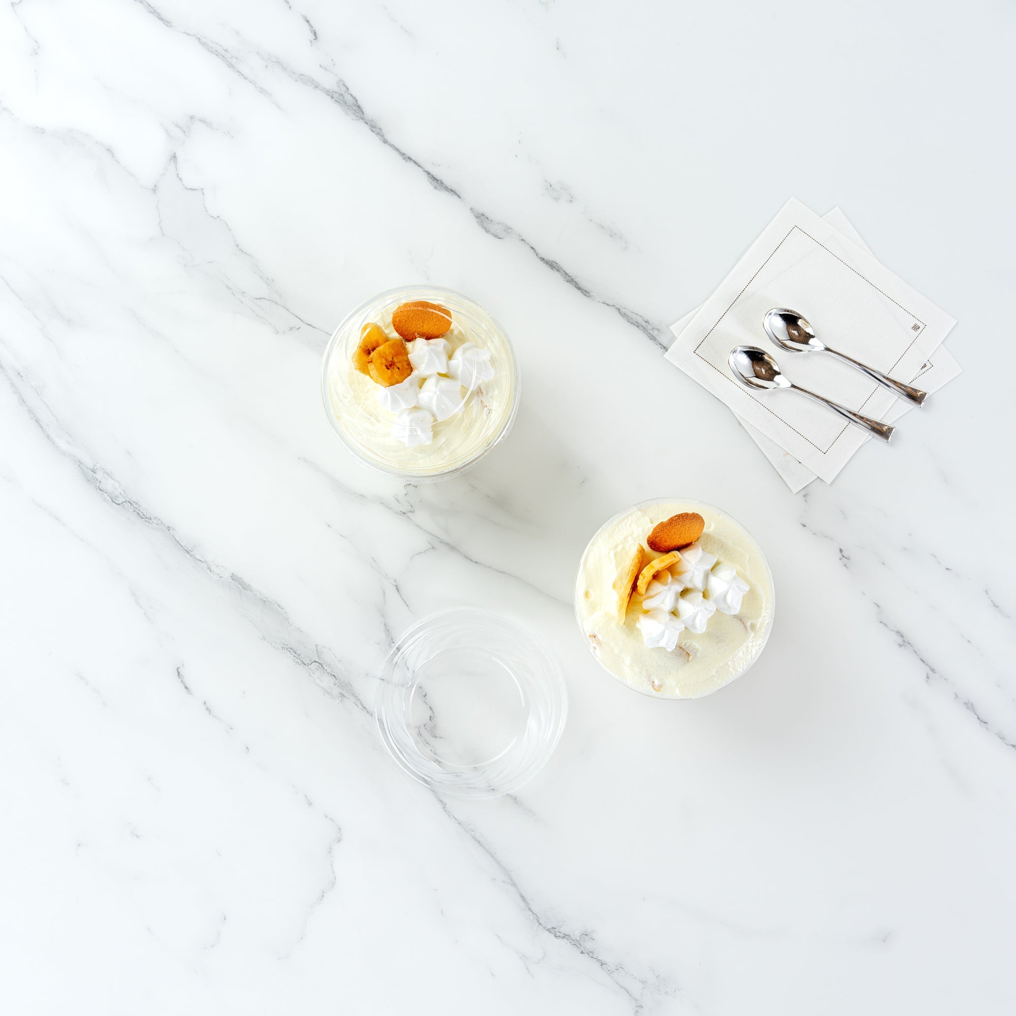 Chef 101 Round Clear Plastic Low Dome Lid - Fits Plastic Dessert Cup - 3 3/4" x 3 3/4" x 1 1/2" - 50 count box