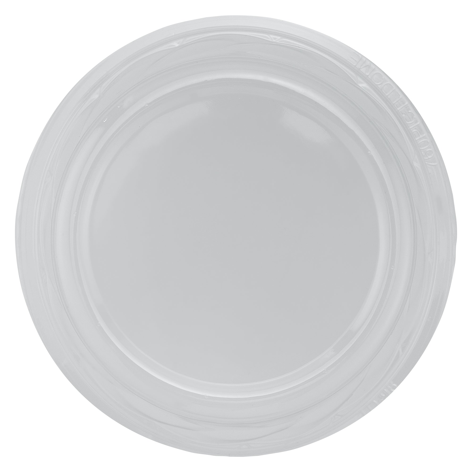 Chef 101 Round Clear Plastic Tall Dome Lid - Fits Plastic Dessert Cup - 3 3/4" x 3 3/4" x 2 1/2" - 500 count box