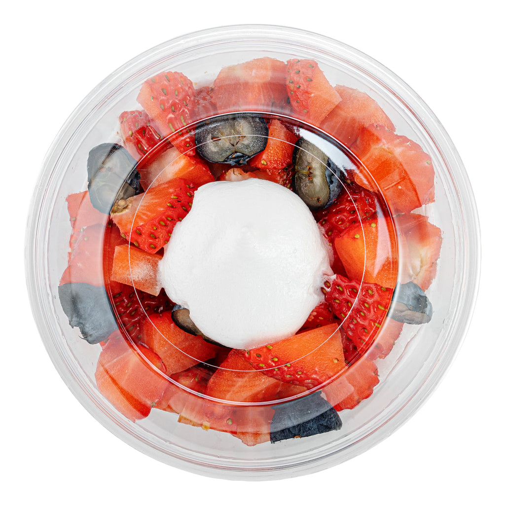 Chef 101 Round Clear Plastic Dome Lid - Fits Plastic Dessert Cup, with Hole - 3 3/4" x 3 3/4" x 1 1/2" - 50 count box