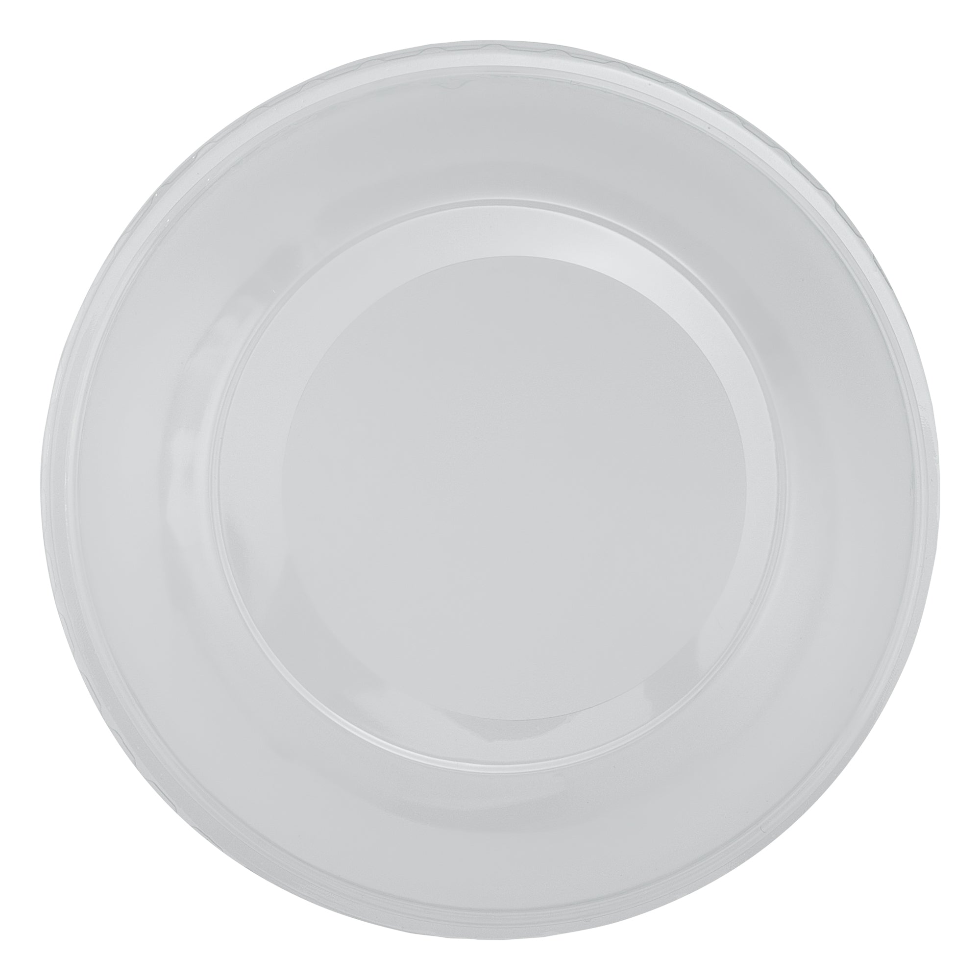 Chef 101 Round Clear Plastic Dome Lid - Fits Plastic Dessert Cup, with Hole - 3 3/4" x 3 3/4" x 1 1/2" - 50 count box