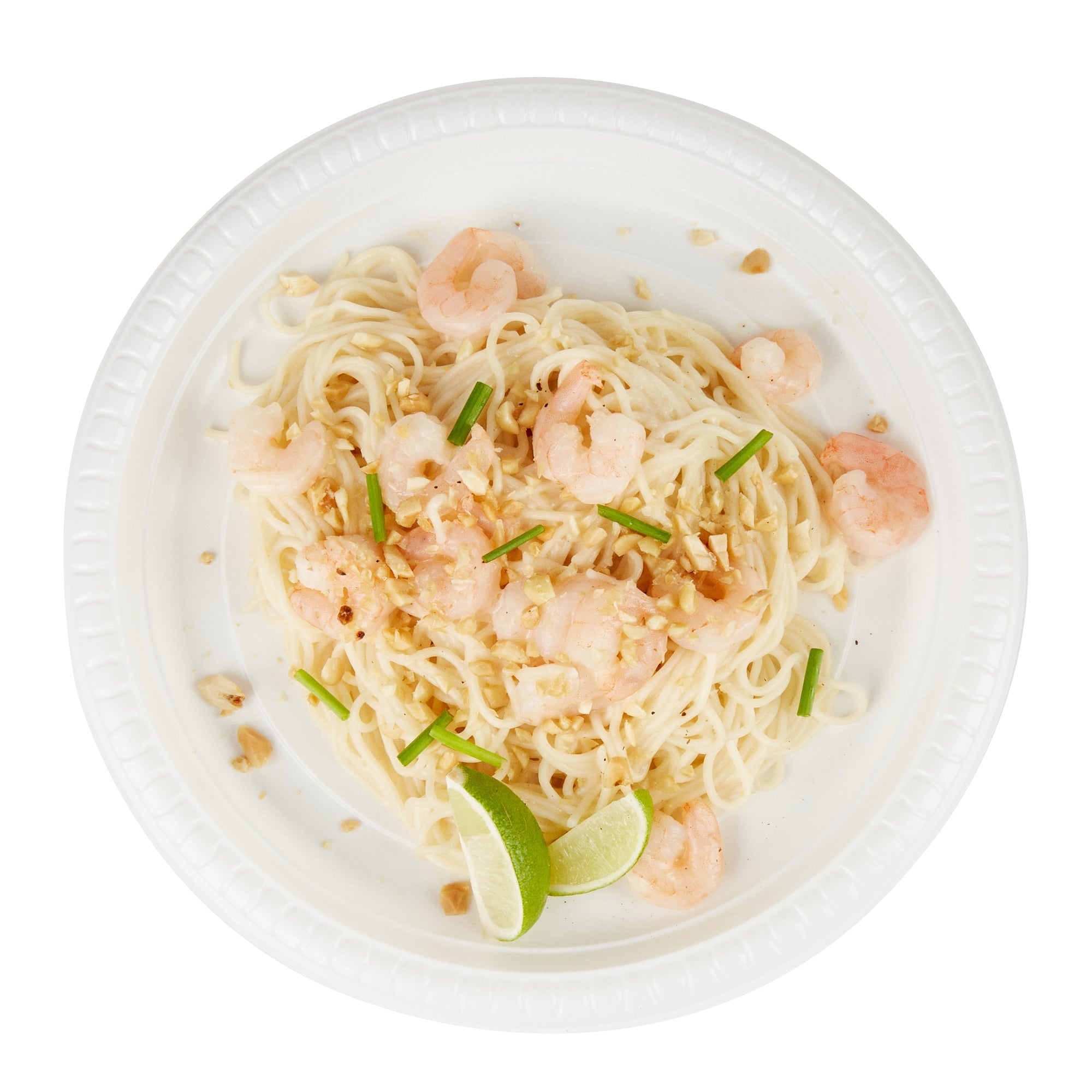 Chef 101 Round White Plastic Plate - Microwavable - 10 1/4" x 10 1/4" x 3/4" - 100 count box