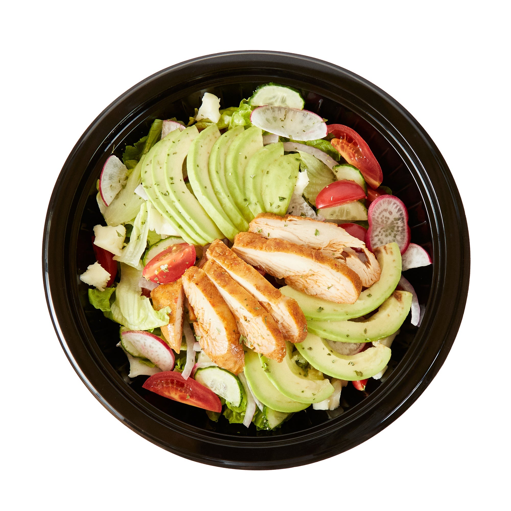 Chef 101 34 oz Round Black Plastic Bowl - Microwavable - 9" x 9" x 2" - 50 count box