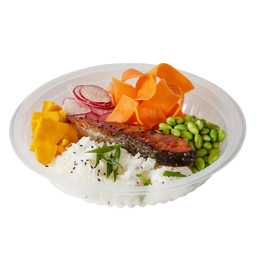 Chef 101 34 oz Round Clear Plastic Bowl - Microwavable - 9" x 9" x 2" - 100 count box
