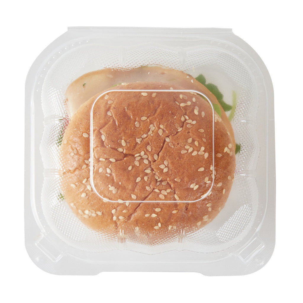 Chef 101 13 oz Square Clear Plastic Clamshell Container - Microwavable - 5 1/2" x 5 1/2" x 2 3/4" - 100 count box