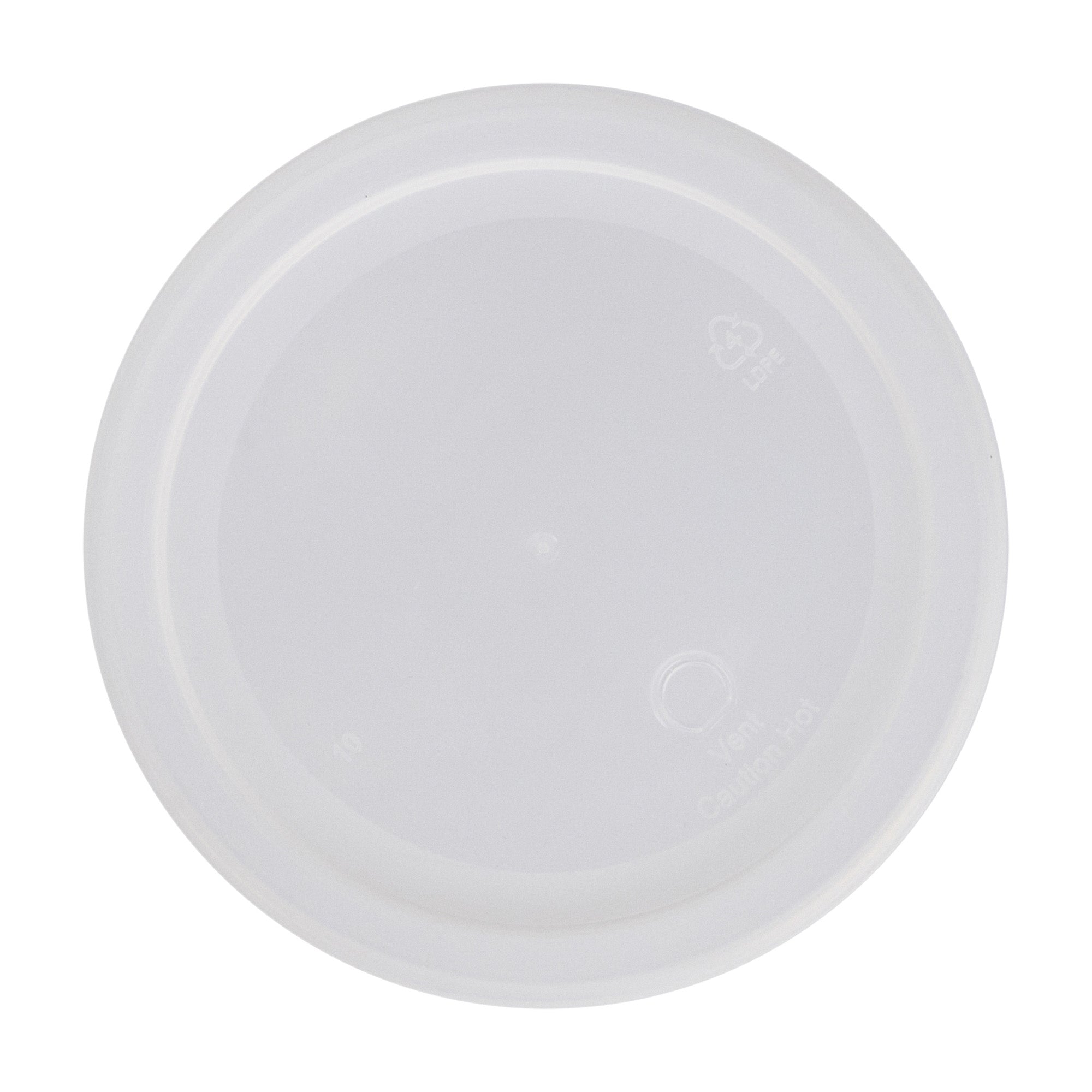 Asporto 40 oz Round Clear Plastic Soup Container - with Lid, Microwavable - 5" x 5" x 6" - 50 count box
