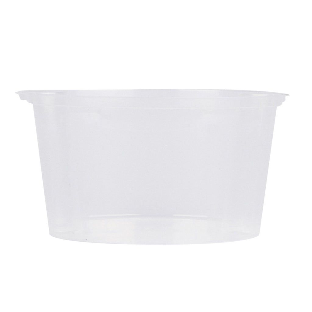 Asporto 16 oz Round Clear Plastic Insert - Fits 32, 40 and 48 oz Soup Container, Microwavable - 50 count box
