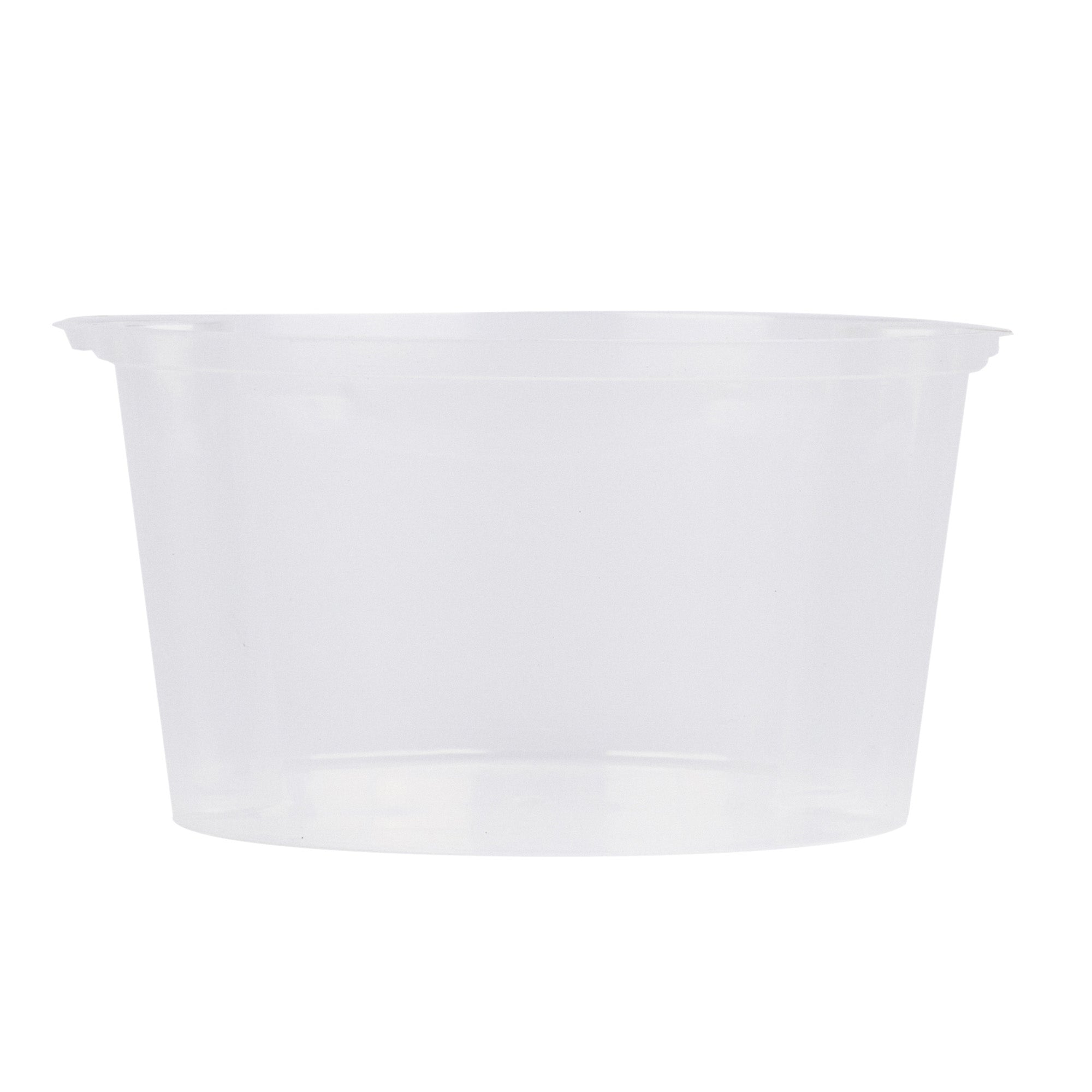 Asporto 16 oz Round Clear Plastic Insert - Fits 32, 40 and 48 oz Soup Container, Microwavable - 50 count box