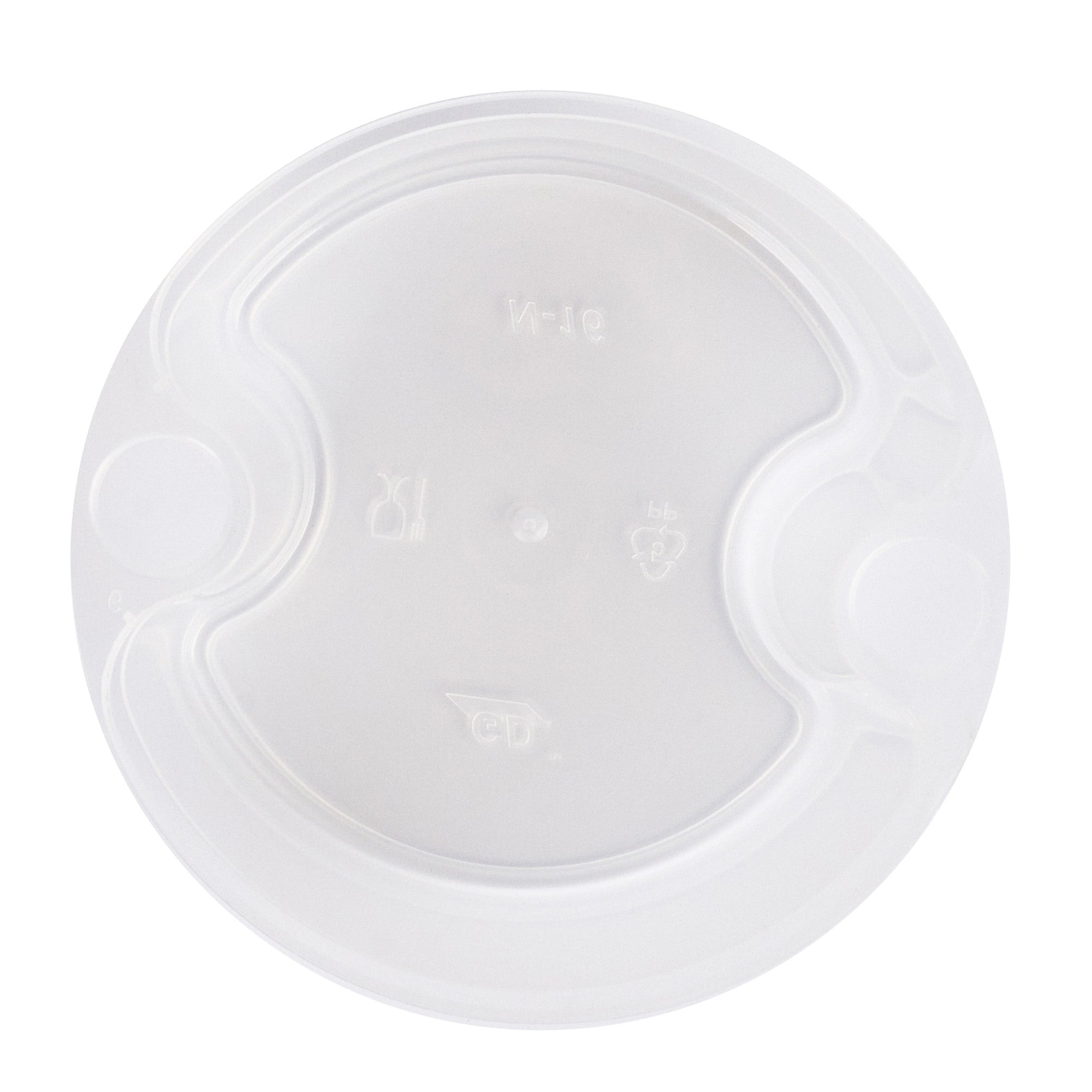 Asporto 16 oz Round Clear Plastic Insert - Fits 32, 40 and 48 oz Soup Container, Microwavable - 50 count box