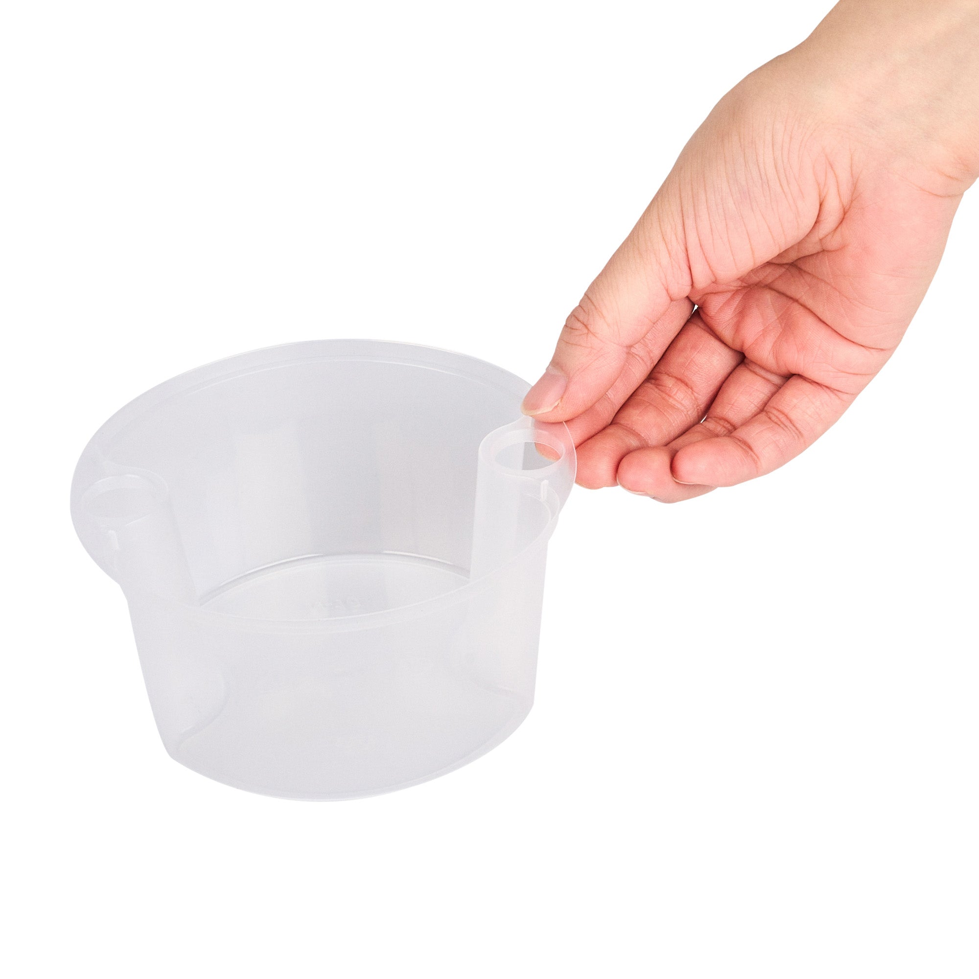 Asporto 16 oz Round Clear Plastic Insert - Fits 32, 40 and 48 oz Soup Container, Microwavable - 100 count box