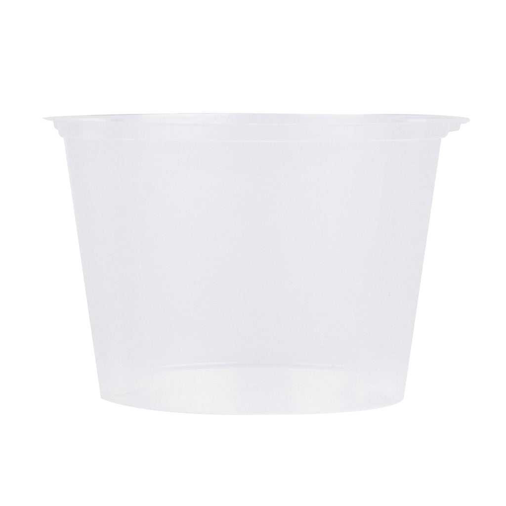 Asporto 20 oz Round Clear Plastic Insert - Fits 32, 40 and 48 oz Soup Container, Microwavable - 50 count box