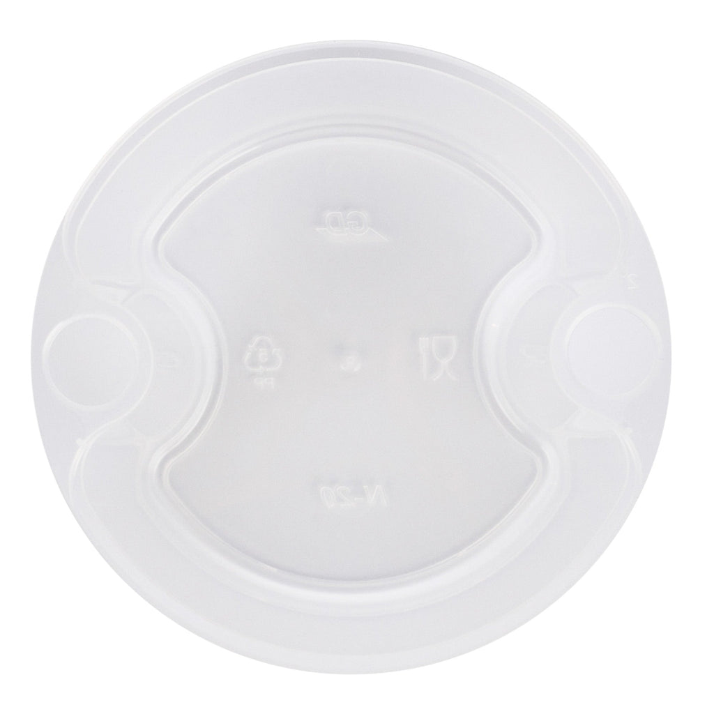 Asporto 20 oz Round Clear Plastic Insert - Fits 32, 40 and 48 oz Soup Container, Microwavable - 100 count box
