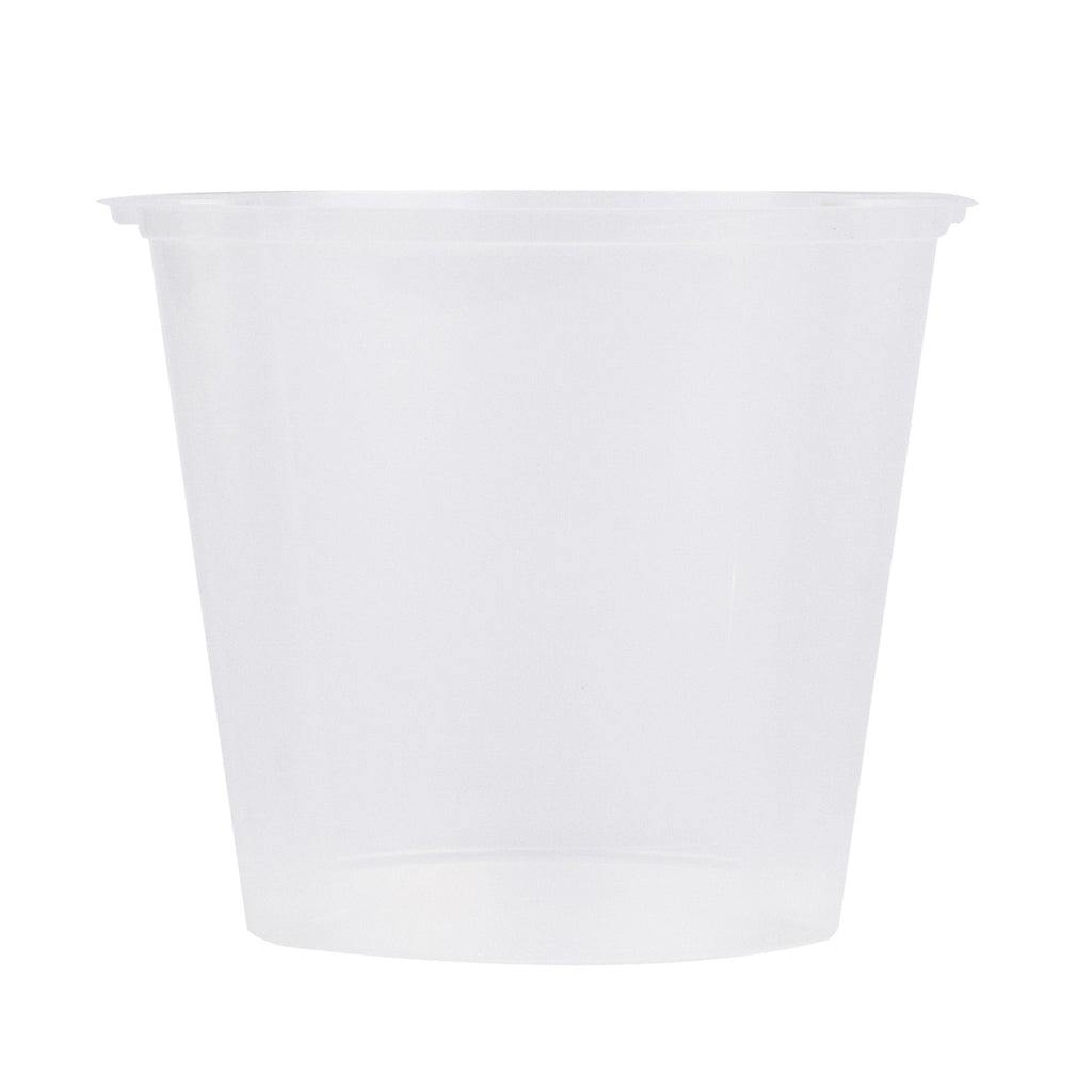 Asporto 24 oz Round Clear Plastic Insert - Fits 32, 40 and 48 oz Soup Container, Microwavable - 50 count box
