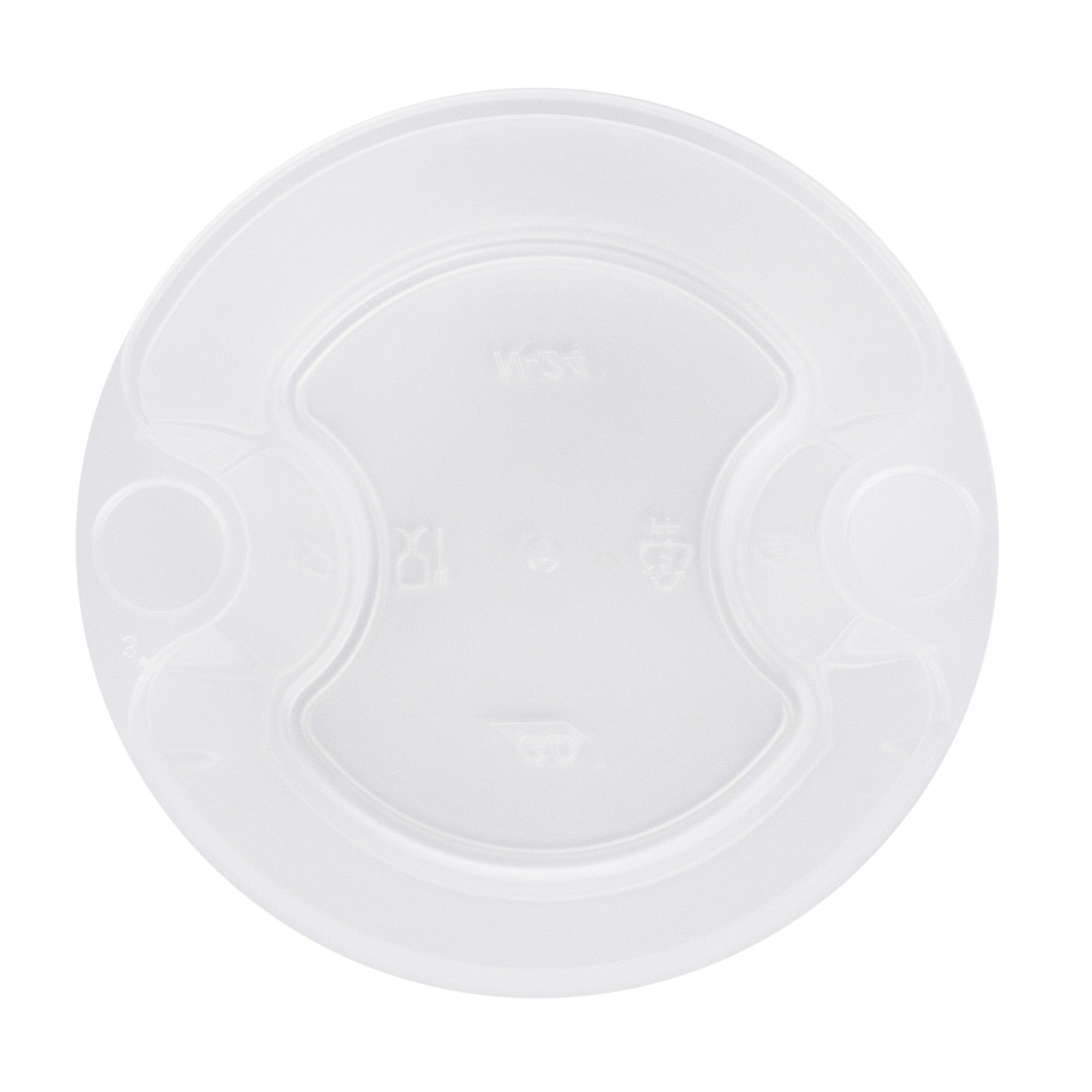 Asporto 24 oz Round Clear Plastic Insert - Fits 32, 40 and 48 oz Soup Container, Microwavable - 100 count box