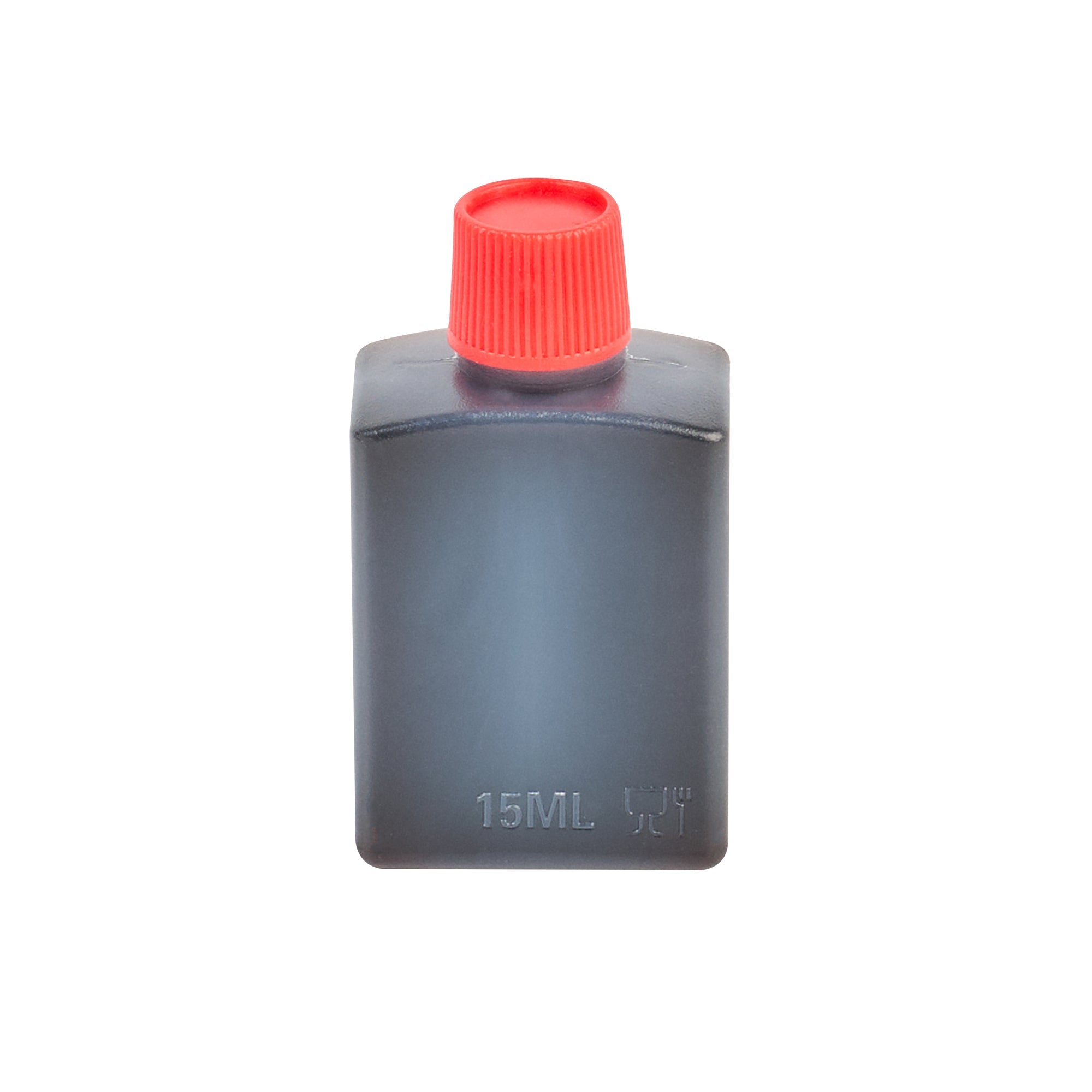 Bento Tek 15 mL Translucent Plastic Soy Sauce Bottle - with Red Cap - 1" x 3/4" x 2" - 1000 count box