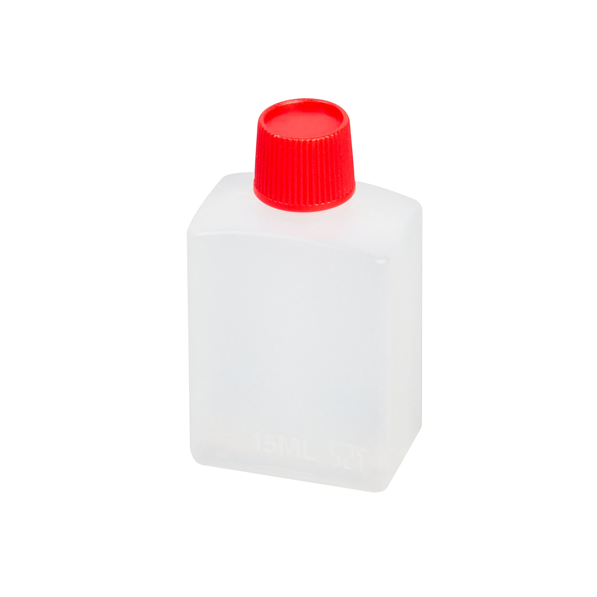 Bento Tek 15 mL Translucent Plastic Soy Sauce Bottle - with Red Cap - 1" x 3/4" x 2" - 1000 count box