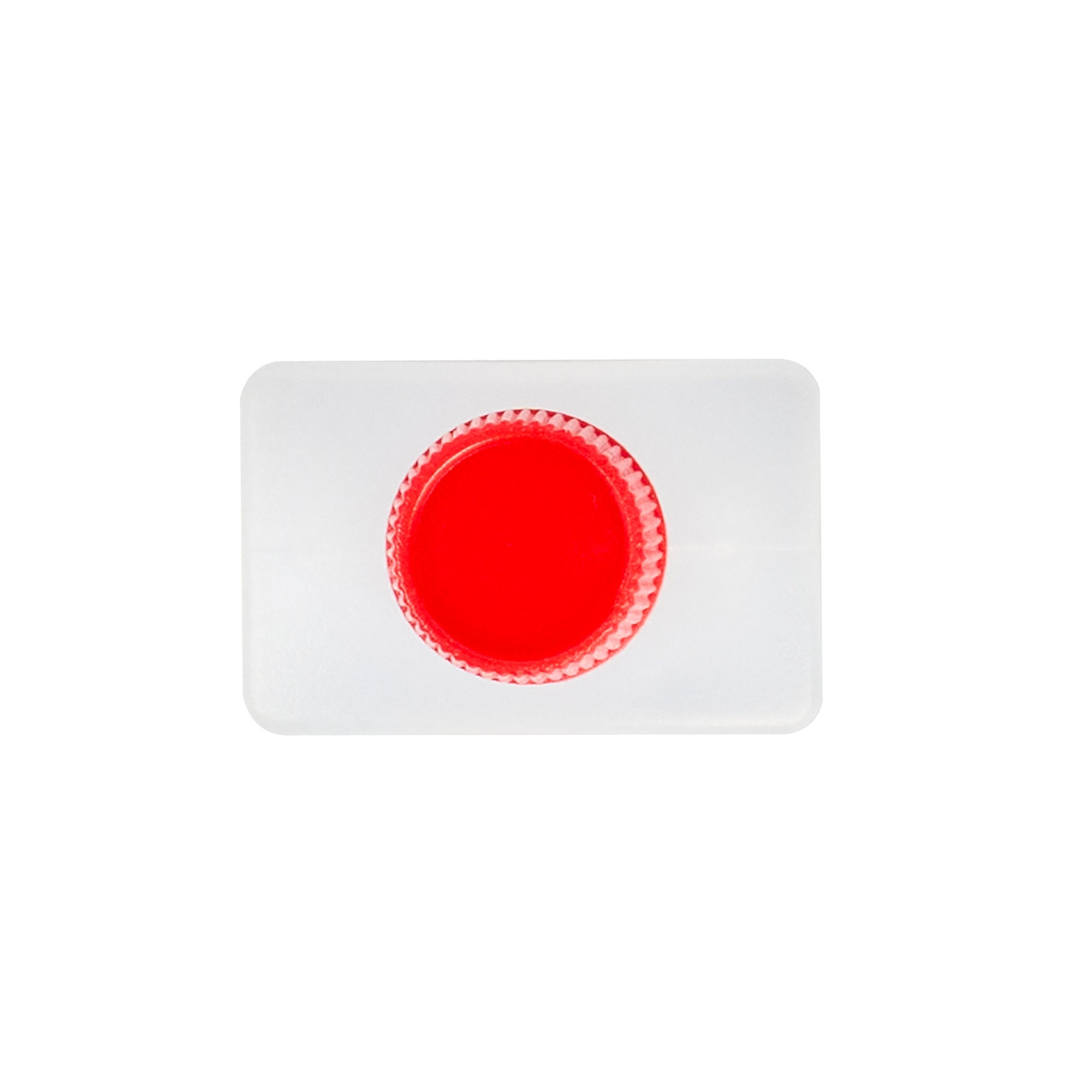 Bento Tek 15 mL Translucent Plastic Soy Sauce Bottle - with Red Cap - 1" x 3/4" x 2" - 1000 count box