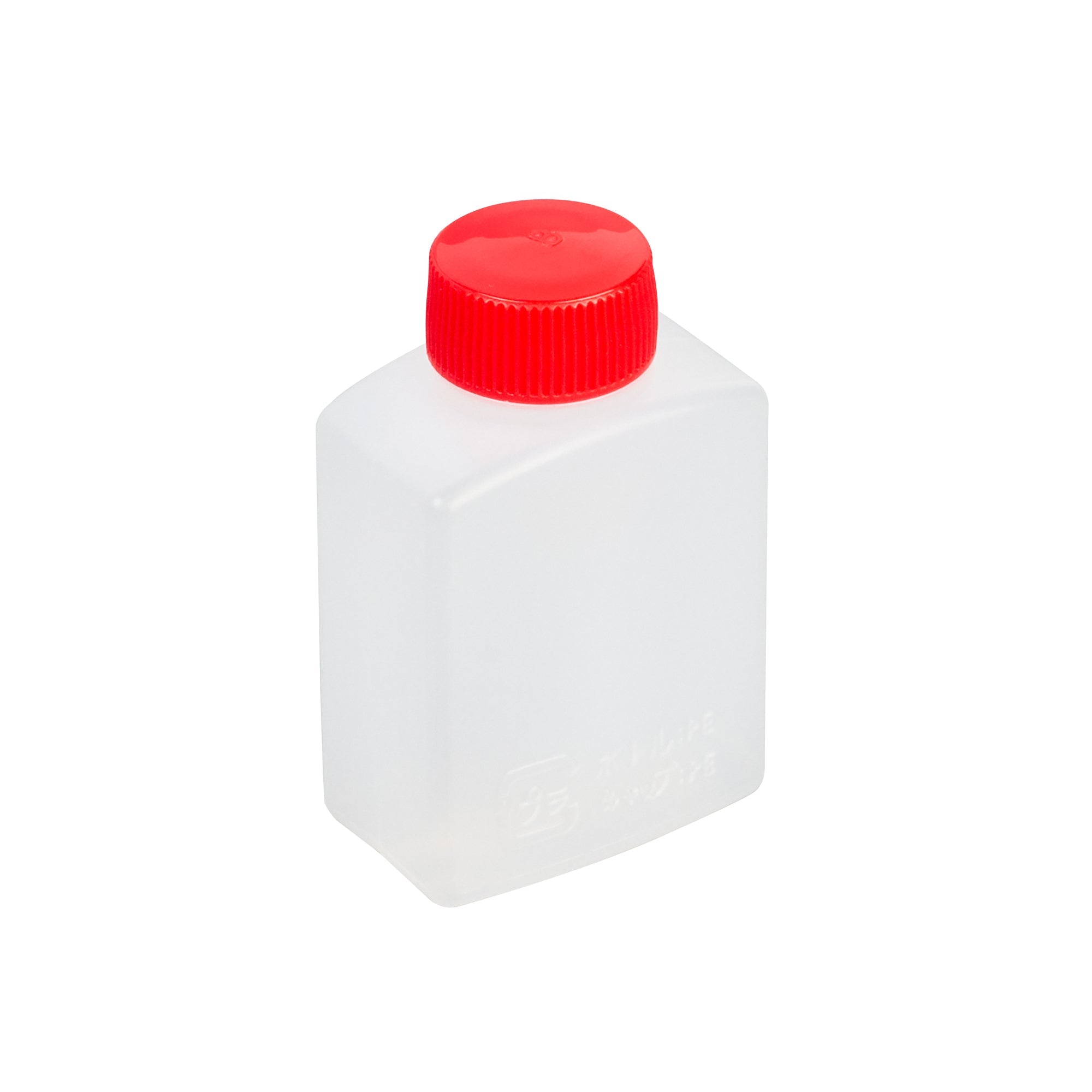 Bento Tek 1 oz Translucent Plastic Soy Sauce Bottle - with Red Cap - 1 1/2" x 3/4" x 2 1/4" - 100 count box