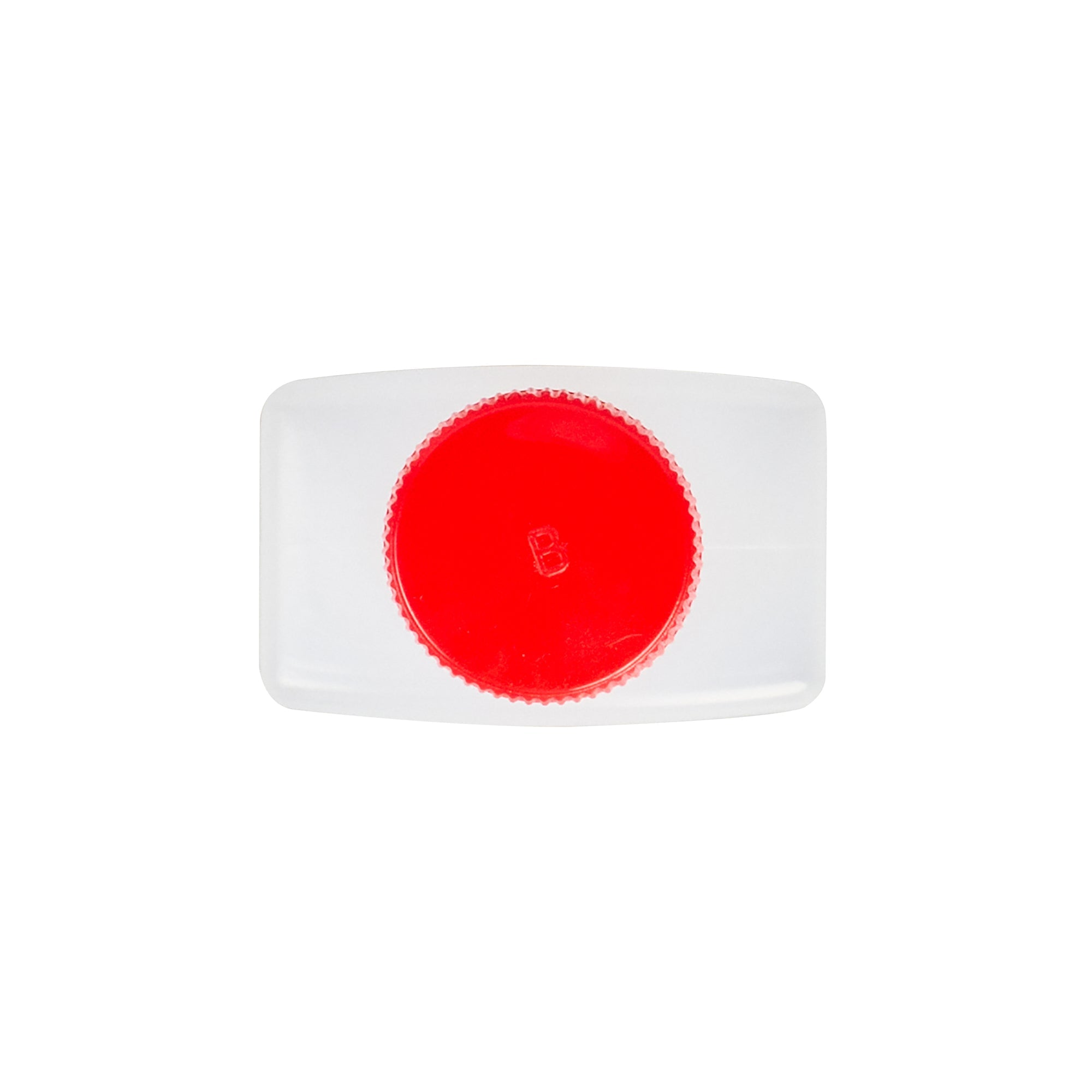 Bento Tek 1 oz Translucent Plastic Soy Sauce Bottle - with Red Cap - 1 1/2" x 3/4" x 2 1/4" - 1000 count box
