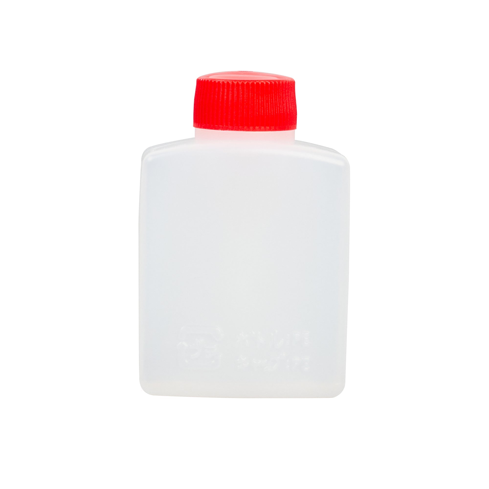 Bento Tek 2 oz Translucent Plastic Soy Sauce Bottle - with Red Cap - 1 1/2" x 1" x 2 1/2" - 100 count box