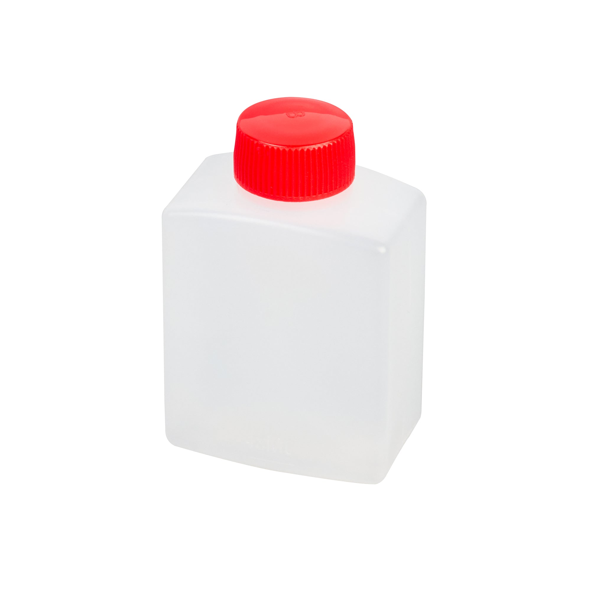 Bento Tek 2 oz Translucent Plastic Soy Sauce Bottle - with Red Cap - 1 1/2" x 1" x 2 1/2" - 100 count box