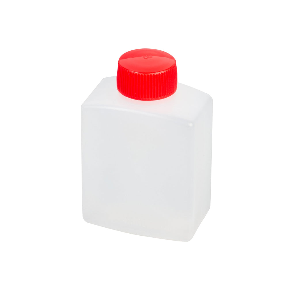 Bento Tek 2 oz Translucent Plastic Soy Sauce Bottle - with Red Cap - 1 1/2" x 1" x 2 1/2" - 1000 count box