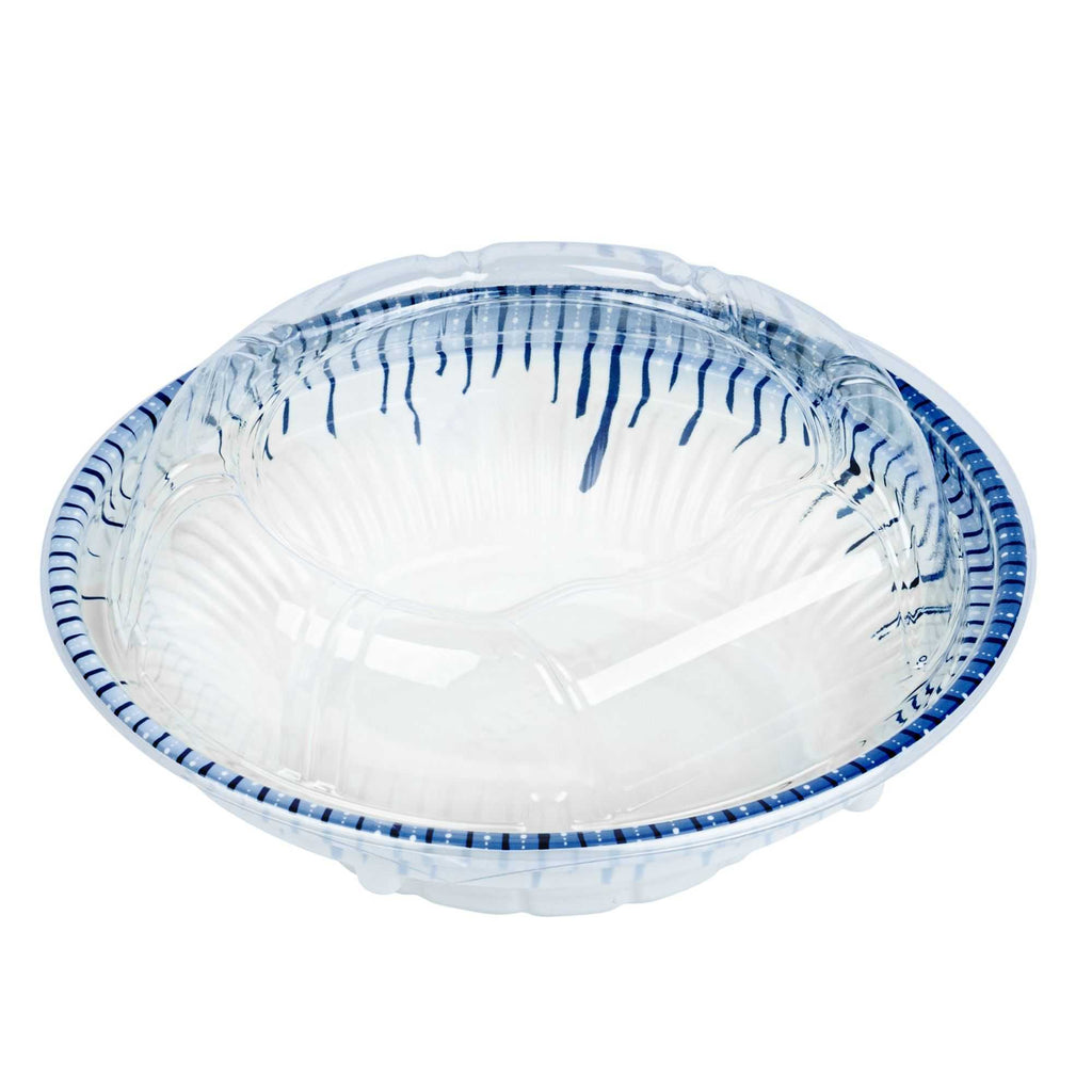 Bento Tek Round Clear Plastic Lid - Fits 10 oz Asian Style Bowl - 6 3/4'' x 6 3/4'' x 1 1/4'' - 400 count box