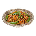Bento Tek 10 oz Round Brown and White Plastic Asian Style Bowl - Microwavable - 6 3/4" x 6 3/4" x 1 1/2" - 400 count box